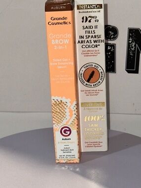 Grande Cosmetics GrandeBROW 2-In-1 Tinted Gel Brow Enhancing Serum - Auburn